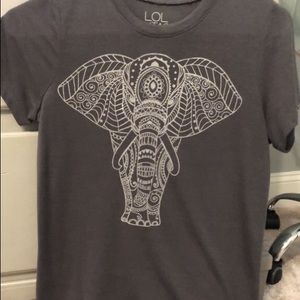 Elephant black and grey crew neck shirt!